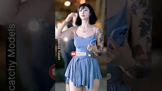 beautiful Chinese girl street fashion china  shorts tiktok [upl. by Katinka]