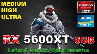 RX 5600 XT 6GB  Core i7 6800K Latest Games Benchmarks 1080p [upl. by Gnirol]