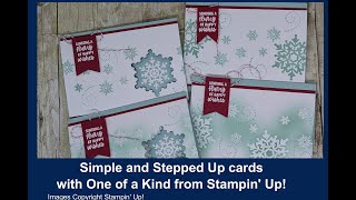 One Of A Kind stamp set from Stampin UP Is less more or more the merrier You Decide [upl. by Anivlac]