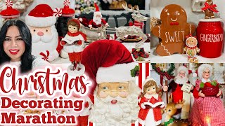 CHRISTMAS DECORATING MARATHON  CHRISTMAS DECOR IDEAS 2024  TRADITIONAL CHRISTMAS DECOR [upl. by Iddo]