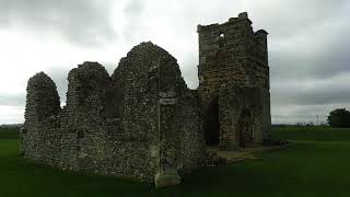 Amazing Norman 12th c Knowlton Church amidst Neolithic earthworks near Cranborne Dorset England [upl. by Nnire]