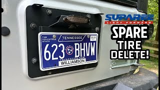 Installing the SUPAREE Spare Tire Delete Kit  0718  Review amp Install  4K [upl. by Brunelle388]