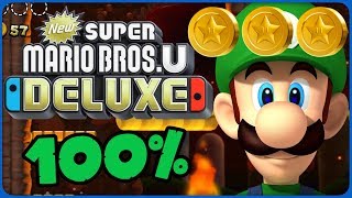 New Super Mario Bros U Deluxe 💚 84 Firefall Rising 💚 100 All Star Coins [upl. by Javed]