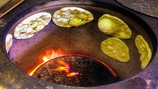 Indian Flat Bread Making in Tandoori Oven [upl. by Jit]