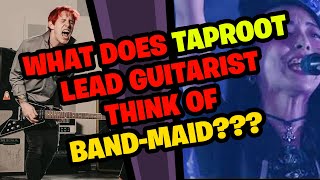 TAPROOT Guitarist Reacts to BANDMAID [upl. by Midge]