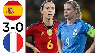 Spain vs France Highlights  Womens Friendly 2024 [upl. by Anitahs216]