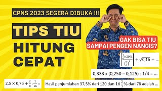 CPNS 2023 SEBENTAR LAGI   TIU HITUNG CEPAT SESUAI FR [upl. by Egan]