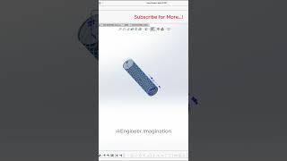 Neck Elevator Bolt EngineerImagination shorts foryou solidworks model 3d [upl. by Reinar]