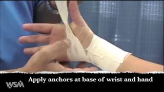 Wrist Athletic Taping [upl. by Leasa]