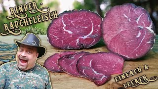 Rauchfleisch vom Rind selbst herstellen –Rinderschinken Einfach amp Lecker Teil2 [upl. by Lancelle]