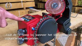 Automatische kettingslijpmachine voor uw motorkettingzaag kettingen [upl. by Amarillas470]