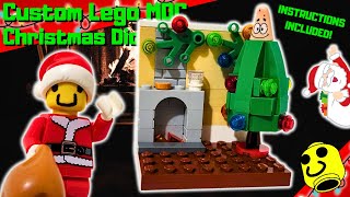 Christmas Diorama  Custom Lego MOC [upl. by Ariaj436]