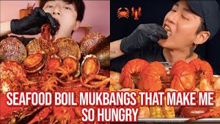 seafood boil mukbangs that make me SO hungry [upl. by Leorsiy281]