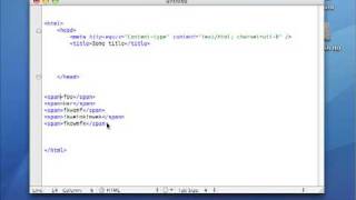 TextMate tutorial working with html tags and snippets [upl. by Carlota]