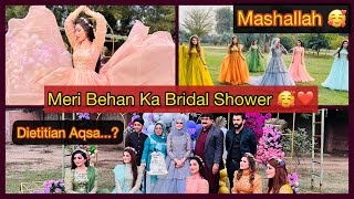 Dietitian Aqsas bridal shower  Meri Behan ka bridal shower  khadijaafzal [upl. by Eiryt]