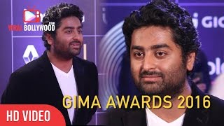 Arijit Singh At GIMA Awards 2016  Global Indian Music Academy  Viralbollywood [upl. by Courcy657]