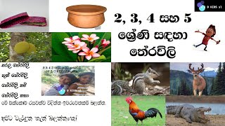 2345 ශ්‍රේණියට තේරවිලි grade 2345 theravili [upl. by Marshal734]