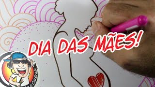 Como desenhar MULHER GRÁVIDA  Homenagem Dia das Mães [upl. by Gault]