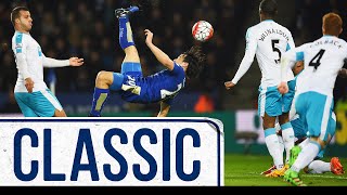 Stunning Okazaki Bicycle Kick  Leicester City 1 Newcastle United 0 [upl. by Monika]