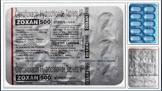 ciprofloxacin hydrochloride ip 500mg hindi ciprofloxacin 500mg  Zoxan tablet  Ciplox tablet uses [upl. by Aiello]