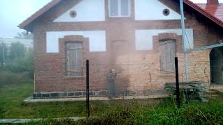 Brick cleaning sandblasting brick stone concreteFacadebuildinghouse EnglandampWales [upl. by Nepsa]