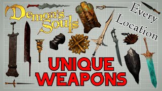 Unique Weapons Guide Every Location  Demons Souls Remake PS5 [upl. by Arahas]