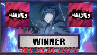 My Reaction to Joker winning against Giorno on DEATH BATTLE [upl. by Aristotle392]