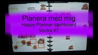 Planera med mig Happy planner Dashboard vecka 47 [upl. by Dayir966]