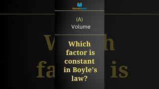 Which factor is constant in Boyles law [upl. by Marv]