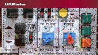 LiftMaster  Program Gate Operator Travel limits [upl. by Neill]