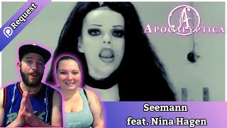 Partners React to Apocalyptica  Seemann ft Nina Hagen Rammstein Cover reaction apocalyptica [upl. by Gavrilla]