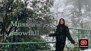 snowfall in mussoorie feb 2024☃️ Mussoorie mein barfh padi❄️ youtubevedio viral snowfall [upl. by Heim]