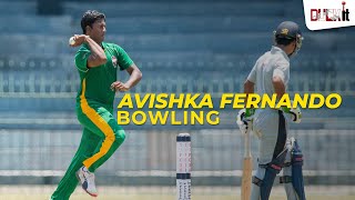 Avishka Fernando can bowl  Rare footage of Avishka Fernando Bowling  Duck it [upl. by Aneerbas]