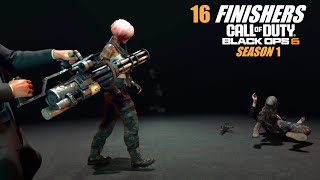 ALL 16 BO6 NEW FINISHERS SEASON 1 BLACK OPS 6 CALL OF DUTY EXECUTIONS [upl. by Deena]