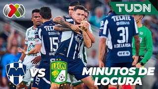 ¡MINUTOS DE LOCURA ¡Tres expulsados y dos broncas  Monterrey 21 León  Liga MxAP2024J17  TUDN [upl. by Fionnula]