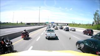 BIG RIG ACCIDENT NEAR TORONTO ONT JUNE 21 2014 [upl. by Ellan]