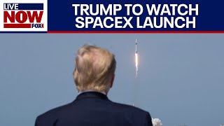 FULL COVERAGE Donald Trump and Elon Musk watch SpaceX launch in Texas  LiveNOW from FOX [upl. by Ewen598]