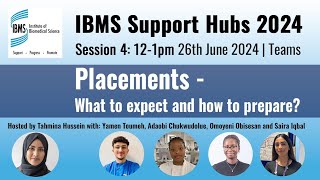 IBMS Support Hubs  Placements What to expect and how to prepare [upl. by Shena]