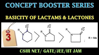 3 BASICITY OF LACTAMS amp LACTONES [upl. by Dieterich]