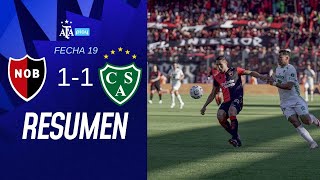 Newells Old Boys 1 vs 1 Sarmiento  TorneoBetano  Resumen  Fecha 19 [upl. by Grindlay]