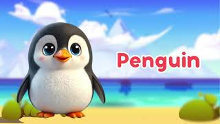 Learn Cute Animals  Fennec Seal Penguin  Animal Sounds  BittyAnimals For Kids [upl. by Negam]