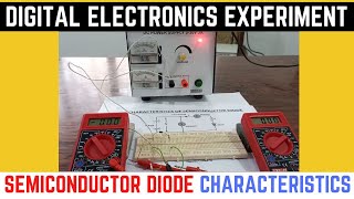 Semiconductor Diode characteristics Experiment  I V characteristics of diode lab report [upl. by Verdi]