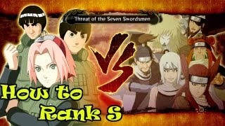 Naruto Ultimate Ninja Storm 3 How to get Rank S Seven Swordsmen of the Mist Boss Battle Legend Guide [upl. by Glennis4]