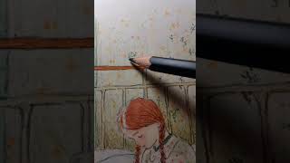 Anne of Green Gables watercolor nd colored pencil art [upl. by Alliber666]