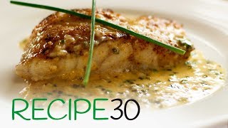 White Fish with beurre blanc chive sauce [upl. by Enirual244]