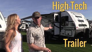 HighTech Travel Trailer  We Review the Micro Minnie FLX [upl. by Eldrida]