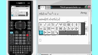 Kurvenuntersuchung mit dem TI nspire CX CAS [upl. by Erastatus]
