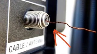 Make a powerful antenna from wire and watch digital channels in HDTV quality  Amplifier antenna [upl. by Wendelina]