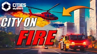 Started Firefighting Helicopter Services In My City  Cities Skylines 2 Gameplay In 4K [upl. by Reuven]