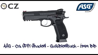 ASG  CZ SP01 Shadow CO2  Airsoft pistool  6mm BB [upl. by Eserrehs]